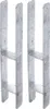 Two H-shaped metal brackets are shown against a white background. Produktbild-Vorschau