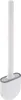 A white and gray toilet brush with its holder, isolated on a white background. Náhled obrázku produktu