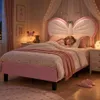 INONEFT Gestoffeerd kinderbed 90x190 cm, LED enkelbed. Productafbeelding-voorbeeld 2