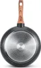The bottom view of a frying pan with a wooden handle. Produktbild-Vorschau