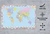 MuchoWow® Schreibtischunterlage Weltkarte - Flagge - Atlas Produktbild-Vorschau 2
