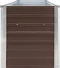 Lit surélevé de jardin Acier galvanisé 320×40×45 cm Brun Voir les images du produit 14