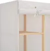 vidaXL Šatní skříň bílá 135 x 40 x 170 cm Látka Náhled obrázku produktu 2