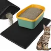 Alfombrilla para arenero de gato, 75 x 55 cm, color negro Vista previa de la imagen del producto 2