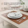 Platzset 6er Set Kunstleder abwaschbar, Wendbares Tischset Produktbild-Vorschau 4