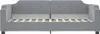 vidaXL Tagesbett mit Matratze Hellgrau 90x190 cm Stoff Produktbild-Vorschau 4