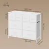 SONGMICS Komoda s 8 zásuvkami z látky, úložná skříň s Náhled obrázku produktu 8