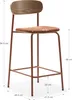 CALICOSY - Lot de 2 tabourets en tissu avec pieds en métal Voir les images du produit 8