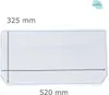Kühlschrank Einlegeboden - Klarglas 4 mm - 2 abgeschrägte Produktbild-Vorschau 1