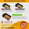 200 Stücke Backpapier für Heißluftfritteuse Ninja, Airfryer Produktbild-Vorschau 3