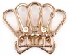 5 Bolzen-Karabiner Karabinerhaken Taschenkarabiner Größen Farbwahl - Gurtband Hundeleinen rosegold Produktbild-Vorschau