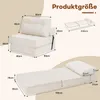 Product dimensions and features of a foldable sofa bed. Podgląd zdjęcia produktu