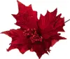Étoile De Bethléem Sur Plume Poinsettia Renversée Brocart Voir les images du produit 4