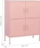 vidaXL Armoire de stockage rose 80x35x101,5 cm Acier Voir les images du produit 7