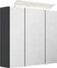 Badezimmer Spiegelschrank 3-türig LED-Lampe 70 cm Grafit Produktbild-Vorschau 1