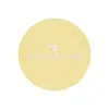 A circular swatch of yellow fabric with the brand name "TOM TAILOR" embroidered in white. Produktbild-Vorschau