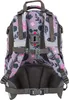 The back view of a child's backpack with a floral pattern. Voir les images du produit