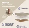 CASARIA® Hocker mit Stauraum Faltbar Deckel Gepolstert Produktbild-Vorschau 3