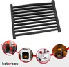 A collage showing a cast iron grate and several different types of fireplaces and stoves. Produktbild-Vorschau