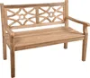 A wooden bench is shown against a white background. Produktbild-Vorschau