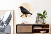 MuchoWow® Aluminium Wandkreis Amsel - Vogel - Zweige - Produktbild-Vorschau 2
