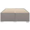 vidaXL Bettgestell ohne Matratze Taupe 140x200 cm Stoff Produktbild-Vorschau 4