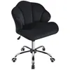A black upholstered office chair. Produktbild-Vorschau