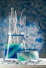 GLASNUGGETS 2-4mm. Kleine Glassteine. 1kg. BLAU Produktbild-Vorschau 2