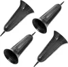 Set di 4 vasi in plastica nera, altezza 23 cm, per Anteprima dell’immagine prodotto 1