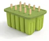 12-teiliges Set aus lebensmittelechten Silikon-Eisformen – Produktbild-Vorschau 1