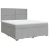 Boxspringbett mit Matratze Hellgrau 180x200 cm Stoff Produktbild-Vorschau 1