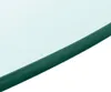 A close-up view of the edge of a round glass tabletop. Náhled obrázku produktu