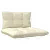 vidaXL 3-tlg. Garten-Lounge-Set mit Kissen in Creme Produktbild-Vorschau 8
