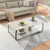 Couchtisch 'Kolta' 120x60x43 cm Marmoroptik, Weiß Produktbild-Vorschau 2