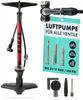 AARON Sport One Fahrradpumpe Standpumpe Rot Produktbild-Vorschau 1