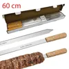 Adana Kebap Grillspieß mit Holzgriff - Edelstahl, ( 12 Produktbild-Vorschau 2