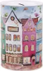 Clayre & Eef Spardosen Ø 10x15 cm Rosa Metall Häuser Produktbild-Vorschau 2