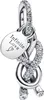 A close-up studio shot of a silver Pandora charm with cubic zirconia stones. Anteprima dell’immagine prodotto