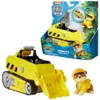 A Paw Patrol Jungle Pups Rubble's Rhino Vehicle toy set, including the vehicle and a Rubble figure, displayed in its retail packaging. Náhled obrázku produktu
