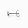 Thomas Sabo Einzel Ohrstecker weiße Steine silber Produktbild-Vorschau 3