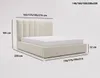 A diagram showing the dimensions of a bed frame. Náhled obrázku produktu