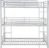 Etagenbett ELOUAN - 3 × 90 × 190 cm - Grau Produktbild-Vorschau 1