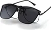 INF Aufsteck-Sonnenbrille - Schwarzer Rahmen mit Produktbild-Vorschau 2