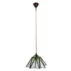 Clayre & Eef Hängeleuchte Tiffany Ø 31x107 cm Grün Glas Produktbild-Vorschau 2