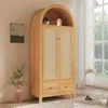 Armadio Merax in rattan con forma ad arco, armadio da Anteprima dell’immagine prodotto 1