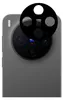 A close-up of a smartphone's camera module with a protective glass overlay. Produktbild-Vorschau