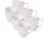 Sada 6 porcelánových šálků na kávu, bílé, 400 ml | Velké Náhled obrázku produktu 5