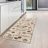 Küchenläufer mit Gelrücken und Schriftzug in braun Größe - Produktbild-Vorschau 1
