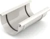A white gutter connector with a black rubber seal. Podgląd zdjęcia produktu