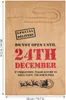 A burlap Christmas sack with text and graphics related to Santa Claus. Produktbild-Vorschau